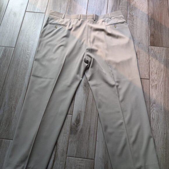 Claiborne 100% wool men's dress pants - Tan 44 - Picture 2 of 6